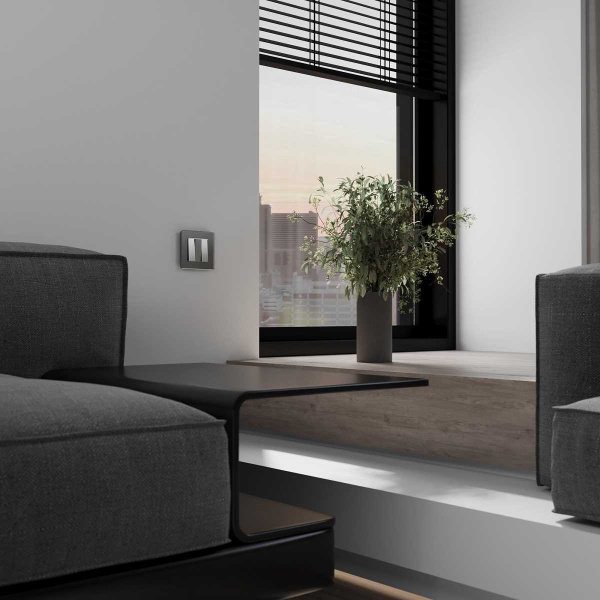 Выключатель Werkel трехклавишный серебряный матовый W1130065 4690389205385