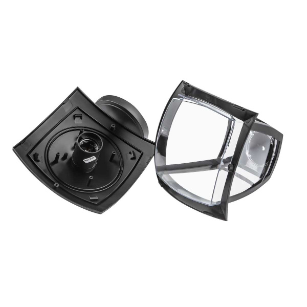 Садово-парковый светильник ЭРА «Дели 2» НБУ 07-40-002 черный 4-гранный настенный IP44 Е27 max 60Вт Б0051186