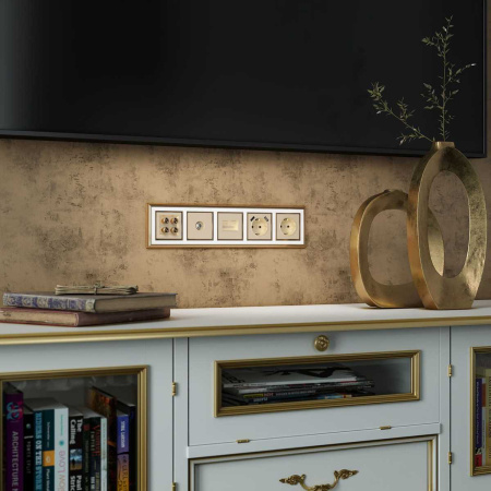 ТВ-розетка оконечная Werkel шампань W1183011 4690389157516