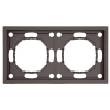 Рамка Stekker, PFR00-5002-09 2-местная Эмили, антрацит, soft touch 49937