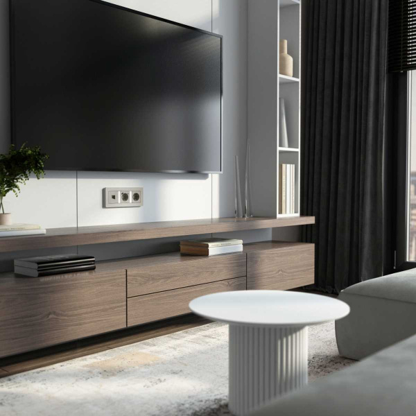 Розетка Ethernet RJ-45 (дымчатый) W1281004/ a069467