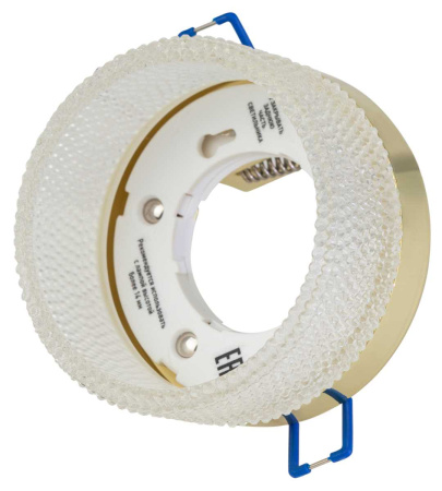 Светильник встраиваемый ЭРА DK97 GD/TR под лампу GX53 золото/прозрачный Б0057461