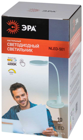 Настольная лампа ЭРА NLED-501-10W-W Б0059839