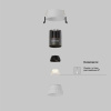 Встраиваемый светильник Maytoni Technical DL123-10W-3K-W