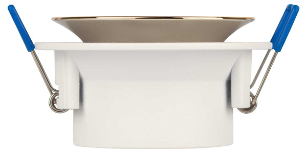 Светильник встраиваемый декоративный ЭРА KL103 WH/GD под лампу MR16 GU5.3 белый/золото Б0056351