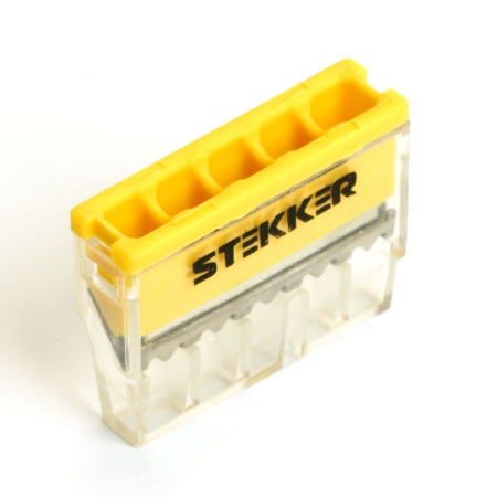Клемма монтажная 5-проводная Stekker для 1-жильного проводника, LD2273-205 32391