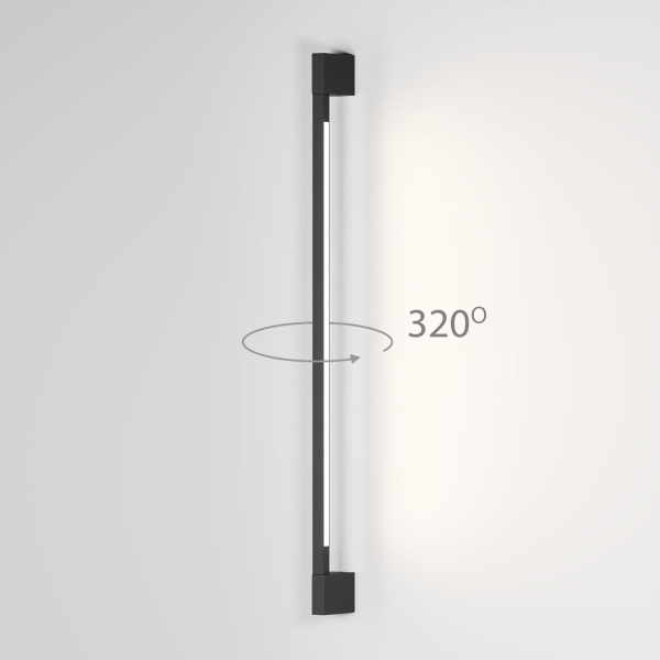 Уличный настенный светодиодный cветильник Elektrostandard Argos 35122/D черный a069746