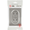 Розетка ЭРА Arktik 16-2107-07 без заземления двойная 2X2P 16А-250В титан Б0071687