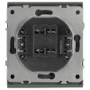 Переключатель ЭРА Arktik 16-1108-06 перекрёстный 10АХ-250В графит Б0070389