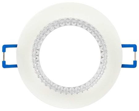 Встраиваемый светильник декоративный ЭРА DK109 WH/CL MR16 GU5.3 белый прозрачный Б0058406