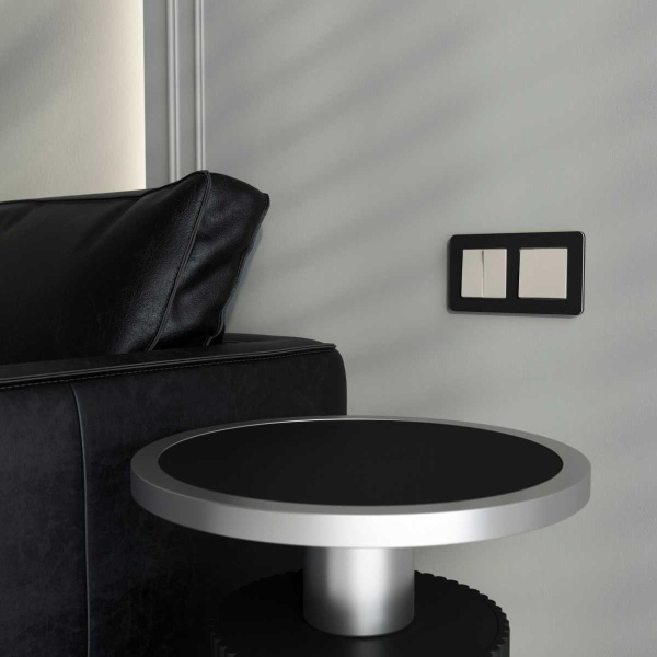 Выключатель одноклавишный (дымчатый) W1210004/ a069447