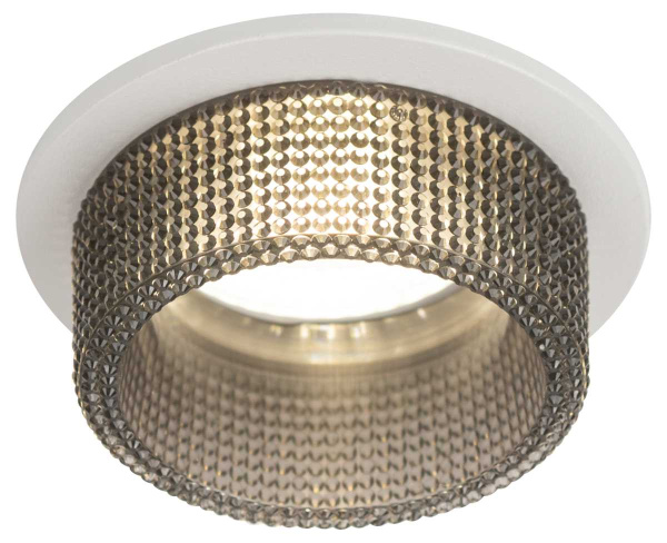 Светильник встраиваемый декоративный ЭРА DK109 WH/GR под лампу MR16 GU5.3 белый/серый Б0058414