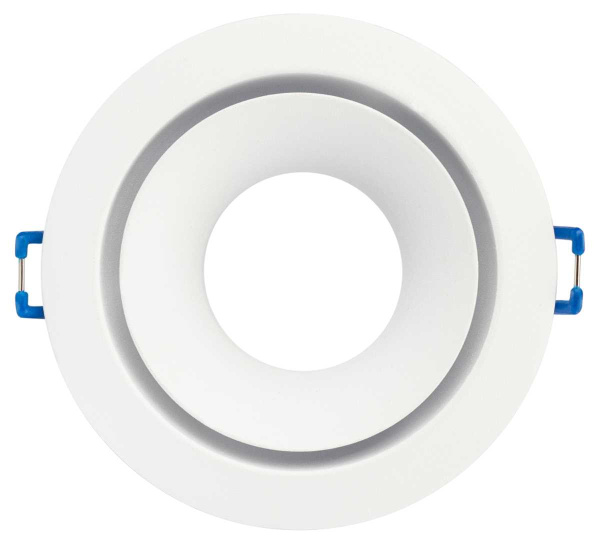 Светильник встраиваемый алюминиевый ЭРА KL100 WH под лампу MR16 GU5.3 белый Б0055584