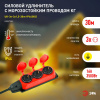 Удлинитель силовой ЭРА UK-3e-3x1,5-30m-IP44(KG) с заземлением 3 розетки каучук 30м КГ 3х1,5мм2 IP44 Б0057582