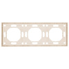 Рамка Stekker, PFR00-5003-08 3-местная Эмили, кашемир, soft touch 49912