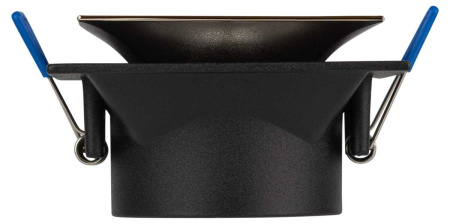 Светильник встраиваемый декоративный ЭРА KL102 BK/GD под лампу MR16 GU5.3 черный/золото Б0056358