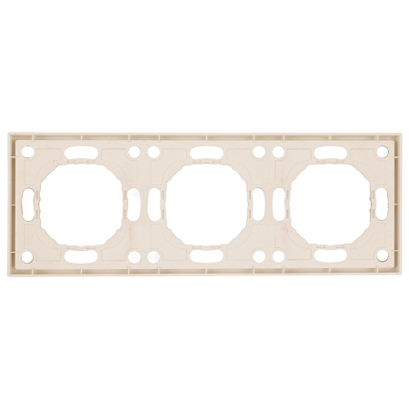 Рамка Stekker, PFR00-5003-08 3-местная Эмили, кашемир, soft touch 49912