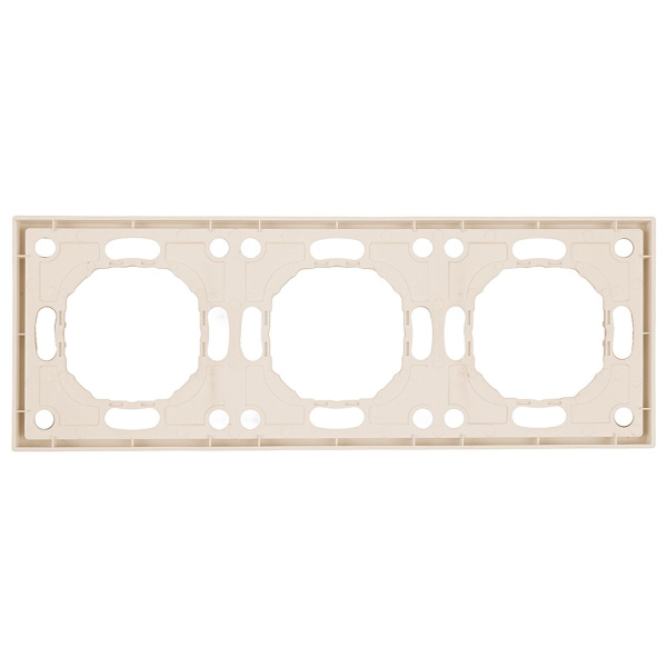 Рамка Stekker, PFR00-5003-08 3-местная Эмили, кашемир, soft touch 49912