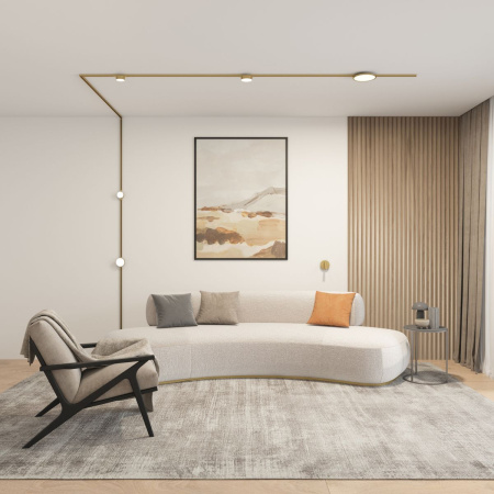 Трековый светодиодный светильник Denkirs Shine Flow DK5761-SB