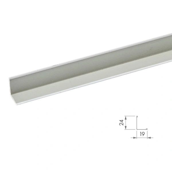 Плинтус пристенный Armstrong Retail Zn 19x24x3000 мм белый