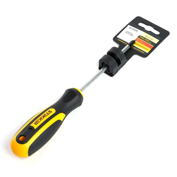 Отвертка крестовая Stekker Ph 1 х 100 мм, Cr-V, SDM-PH1-100 39769