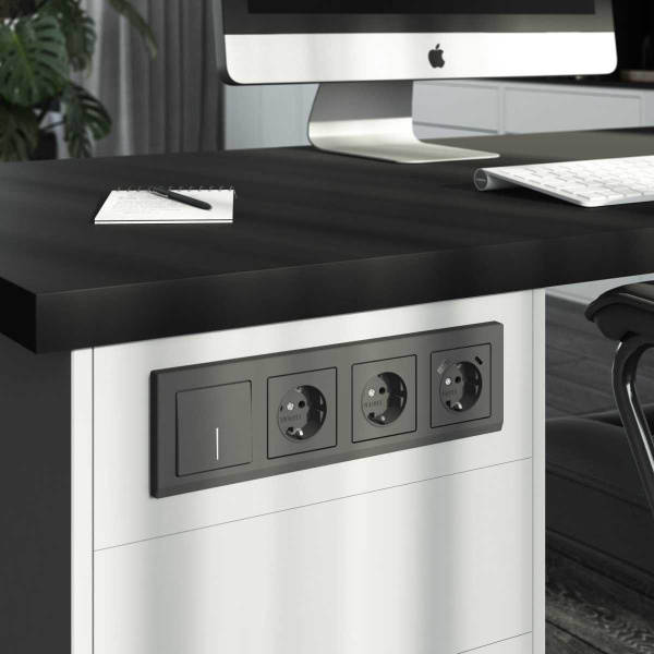 Рамка Werkel Stark на 4 поста графит W0041864 4690389194528