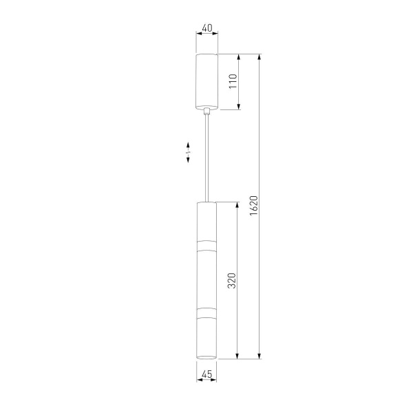 Подвесной светодиодный светильник Eurosvet Axel 50210/1 LED хром
