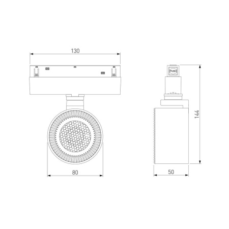 Трековый светодиодный светильник Elektrostandard Slim Magnetic Stens 85198/01 a066699