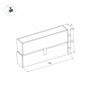 Трековый светодиодный светильник для магнитного шинопровода Arlight Mag-Flat-Fold-45-S205-6W Warm3000 026987