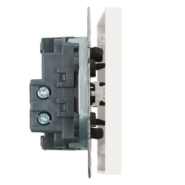 Выключатель одноклавишный Stekker Эмили белый фарфор RSW10-5103-01 49865