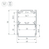 Профиль Arlight SL-Line-4050-3L-2000 Anod 044666
