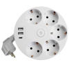Удлинитель Stekker Comfort 5гн 2USB+С 2,5м с/з Comfort HM10-51-01 49591