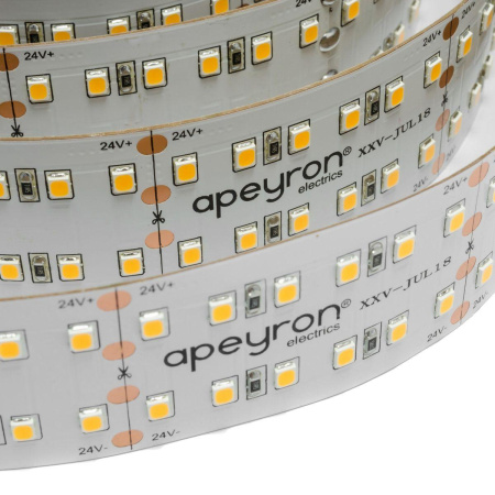 Светодиодная лента Apeyron 41W/m 240LED/m 2835SMD теплый белый 5M 00-306