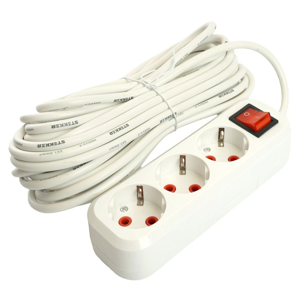 Удлинитель Stekker Home 3гн 10м с/з HM07-31-10 49357