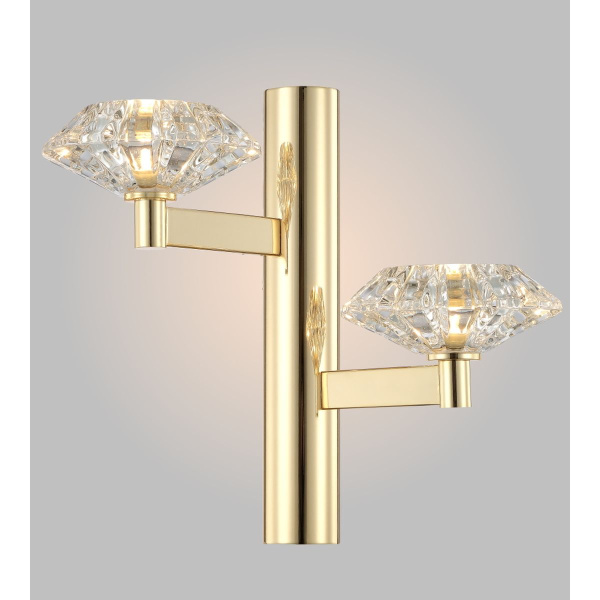 Бра Crystal Lux Rebeca AP2 Gold