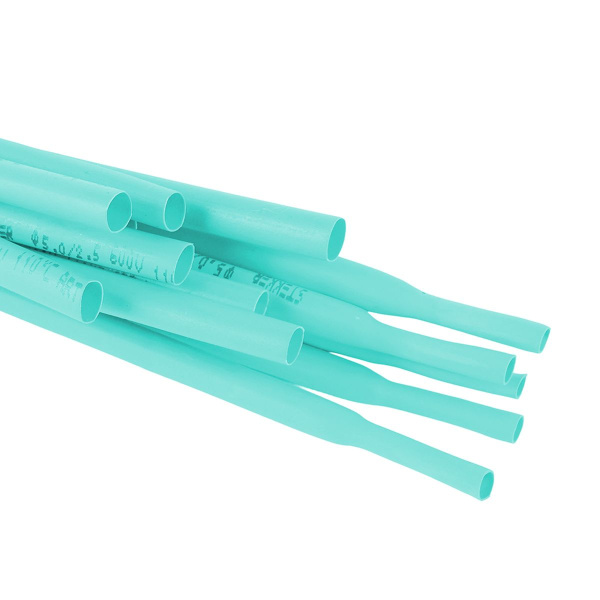 Термоусадочная трубка Stekker 6,0/3,0 мм, длина 100 см., усадка 2:1, зеленый HST-630-100GN 50259