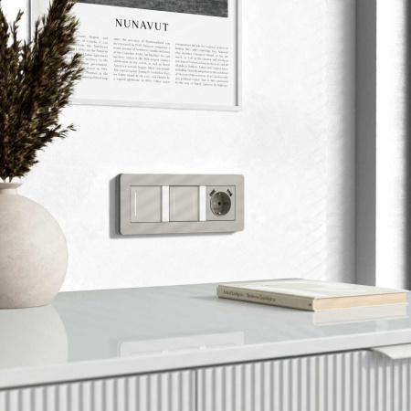 Умный сенсорный выключатель одноклавишный (дымчатый) W4513641/ a069764