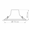 Встраиваемый светодиодный светильник Arlight LTD-Legend-R175-20W Warm3000 025143(1)