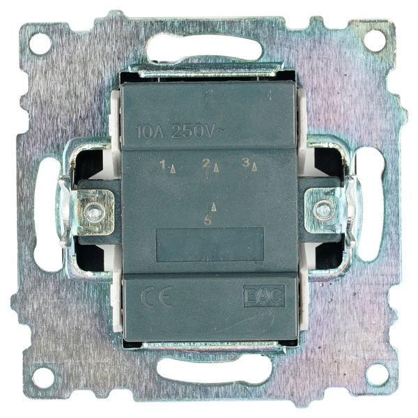 Выключатель трехклавишный Stekker Катрин GLS10-7108-05 черный 49172