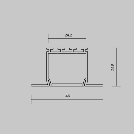 Алюминиевый профиль встраиваемый Maytoni Led Strip 632001