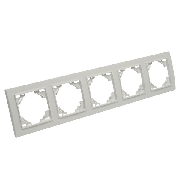 Рамка 5-постовая Stekker Эрна белый PFR00-9005-01 39620