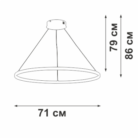 Люстра Vitaluce V2516DT-1/1S