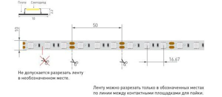 Светодиодная лента Arlight 14,4W/m 60LED/m 5060SMD зеленый 5M 012337(2)