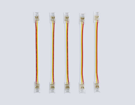 Соединитель гибкий двухсторонний AMBRELLA LIGHT ILLUMINATION COB CCT 12/24V для лент 8mm(3 конт.) (5шт. в комплекте) GS7911