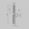 Настенный светильник Maytoni Modern Antic MOD302WL-02CG1