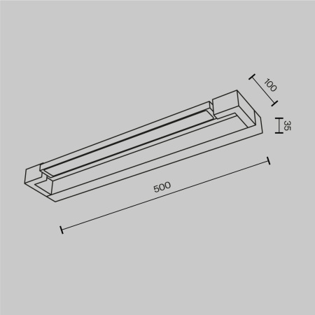 Настенный светильник Maytoni Mirror Beam MIR002WL-L8B4K