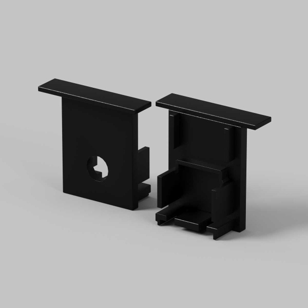 Комплект заглушек Maytoni Led Strip (для профиля 22×22) 2 шт ALM-2222-B-EC 642051