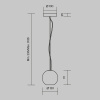 Подвесной светильник Maytoni Modern Basic Texture MOD461PL-01BG