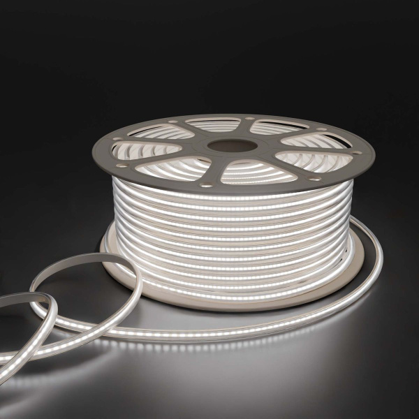 Светодиодная влагозащищенная лента Apeyron 11W/m 288LED/m COB хододный белый 50M 17-56