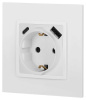 Розетка ЭРА Elegance 14-4108-01М 2P+E 16A-250В со шторками с USB type-A+C 5В-3А белый матовый Б0067710